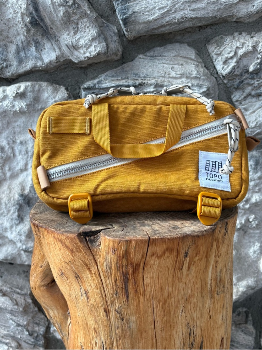 Topo Designs Mini Quick Pack Mustard Yellow Bag